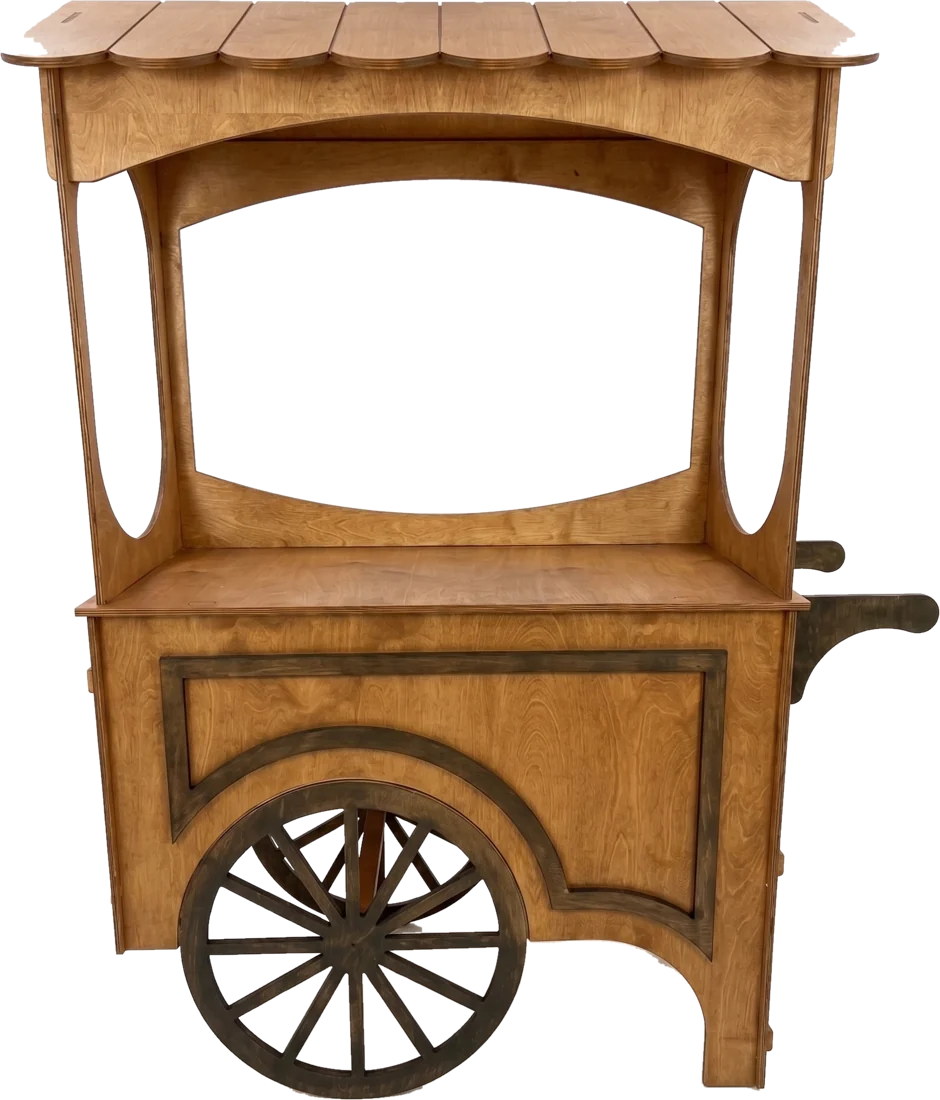 Drewniany wózek candy cart